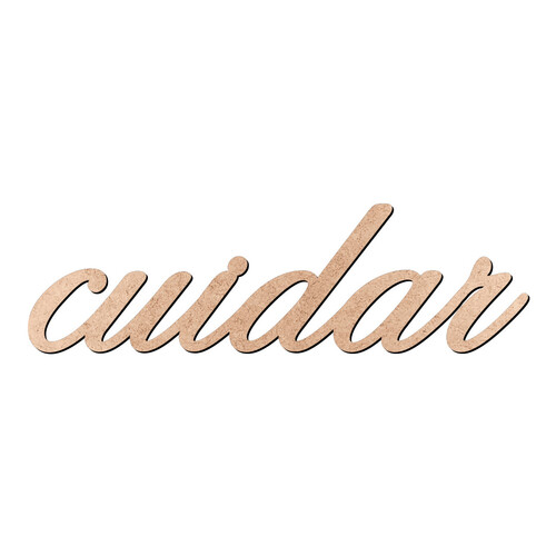 Recorte cuidar Old Script / MDF 3mm