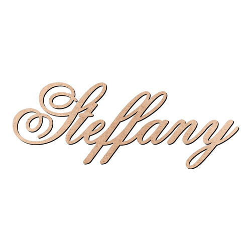 Recorte Steffany Old Script / MDF 3mm