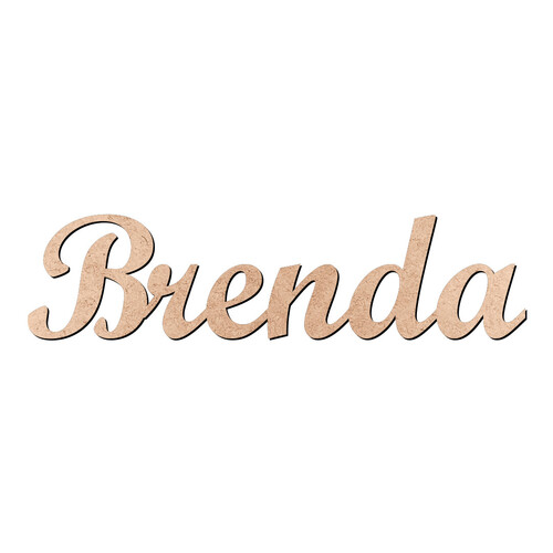 Recorte Brenda Script Mt Std / MDF 3mm