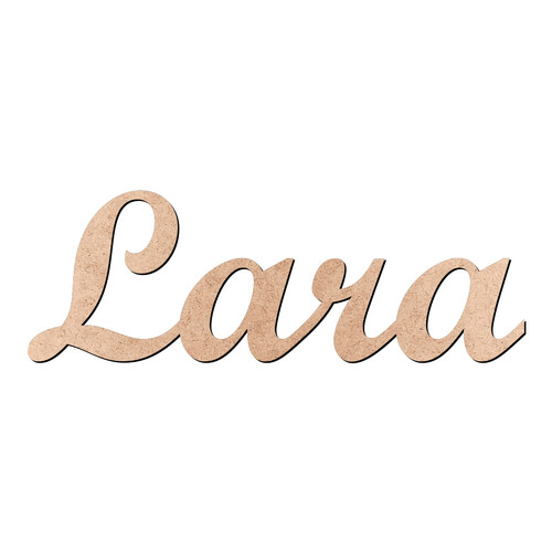 Recorte Lara Script Mt Std / MDF 3mm