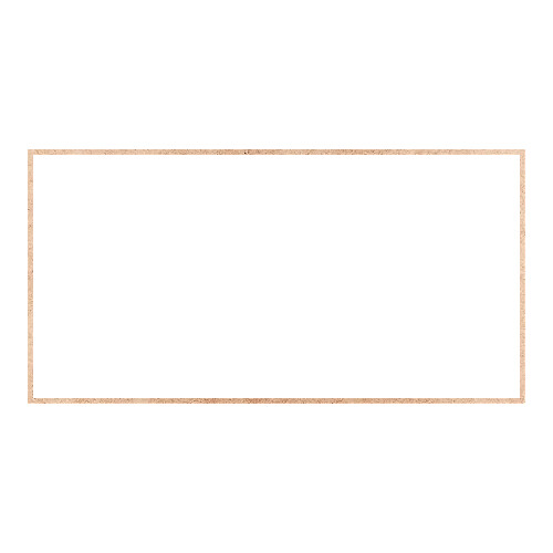 Recorte Moldura Ret 46 x 90 cm Borda 1 cm / MDF 3mm