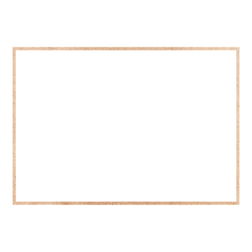 Recorte Moldura Ret 46 x 66 cm Borda 1 cm / MDF 3mm