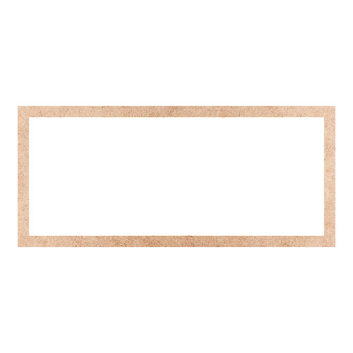 Recorte Moldura Ret 24 x 54 cm Borda 2 cm / MDF 3mm