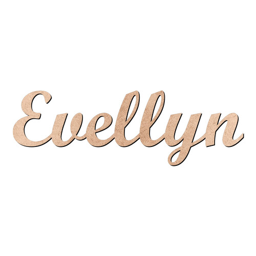 Recorte Evellyn Script Mt Std / MDF 3mm