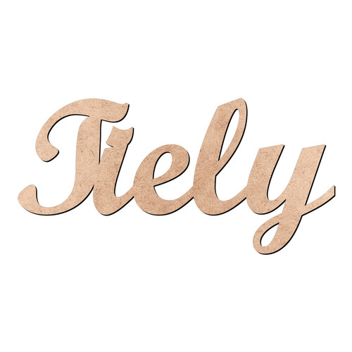 Recorte Tiely Script Mt Std / MDF 3mm