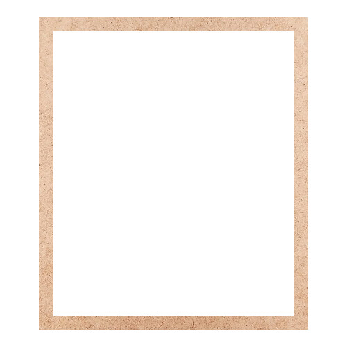 Recorte Moldura Ret 22 x 19 cm Borda 1 cm / MDF 3mm