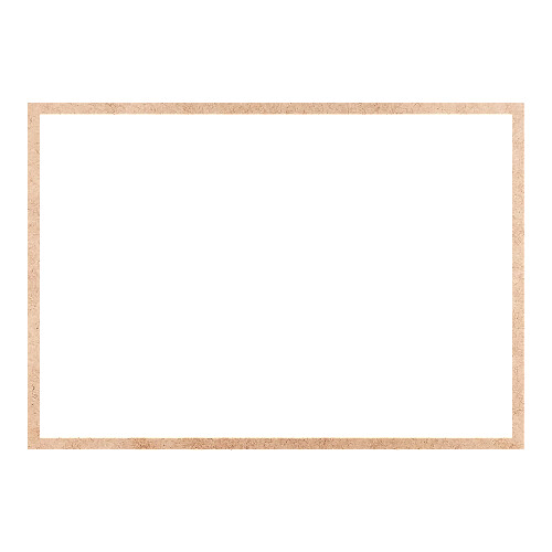 Recorte Moldura Ret 28 x 40 cm Borda 1 cm / MDF 3mm