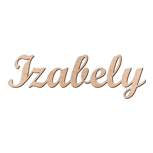 Recorte Izabely Script Mt Std / MDF 3mm