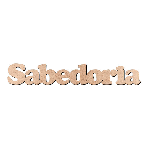 Recorte Sabedoria Cooper Black / MDF 3mm