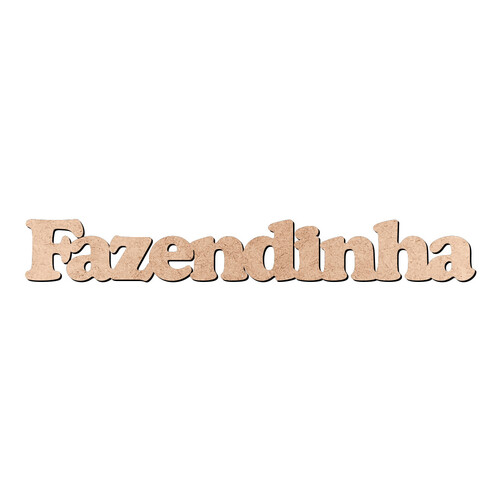 Recorte Fazendinha Cooper Black / MDF 3mm