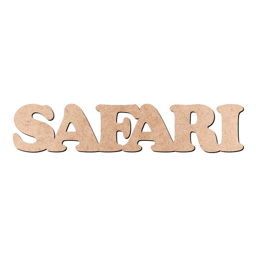 Recorte SAFARI Cooper Black / MDF 3mm