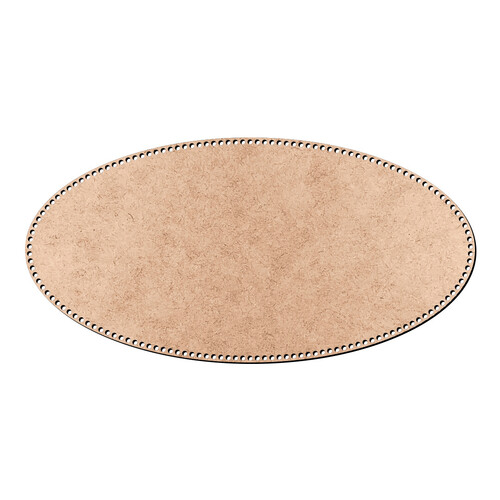 Recorte Base Oval Cesto Fio Malha 36 x 72 cm / MDF 3mm