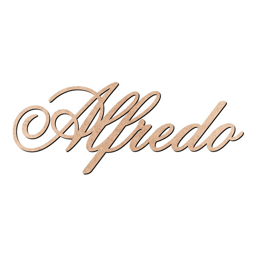 Recorte Alfredo Old Script / MDF 3mm