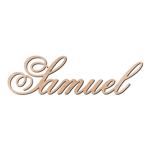 Recorte Samuel Old Script / MDF 3mm