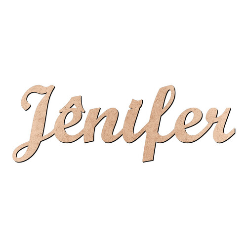 Recorte Jênifer Script Mt Std / MDF 3mm