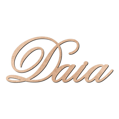 Recorte Daia Old Script / MDF 3mm