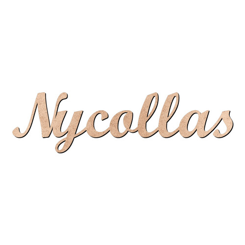 Recorte Nycollas Script Mt Std / MDF 3mm