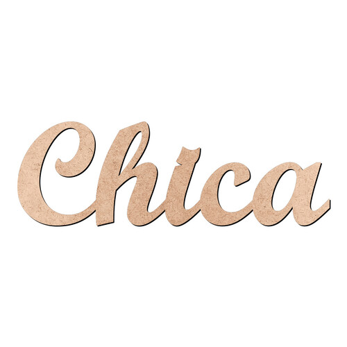Recorte Chica Script Mt Std / MDF 3mm