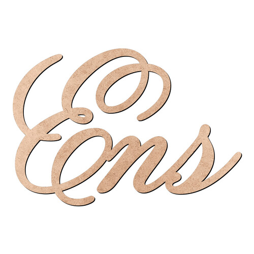 Recorte Ens Old Script / MDF 3mm