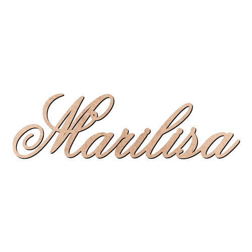 Recorte Marilisa Old Script / MDF 3mm