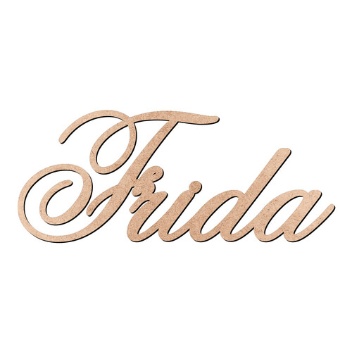 Recorte Frida Old Script / MDF 3mm