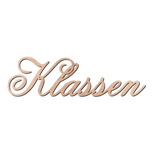 Recorte Klassen Old Script / MDF 3mm