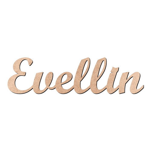 Recorte Evellin Script Mt Std / MDF 3mm