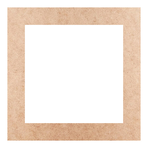 Recorte Moldura Quadrada 38 cm Borda 5 cm / MDF 3mm