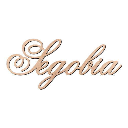 Recorte Segobia Old Script / MDF 3mm
