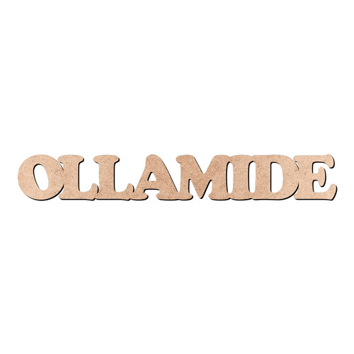 Recorte OLLAMIDE Cooper Black / MDF 3mm