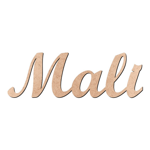 Recorte Mali Script Mt Std / MDF 3mm