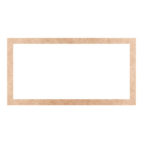 Recorte Moldura Ret 22 x 42 cm Borda 2 cm / MDF 3mm
