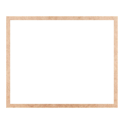 Recorte Moldura Ret 46 x 56 cm Borda 2 cm / MDF 3mm