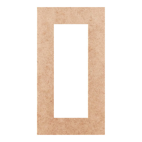 Recorte Moldura Ret 15 x 8 cm Borda 2 cm / MDF 3mm