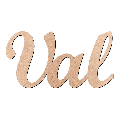 Recorte Val Script Mt Std / MDF 3mm