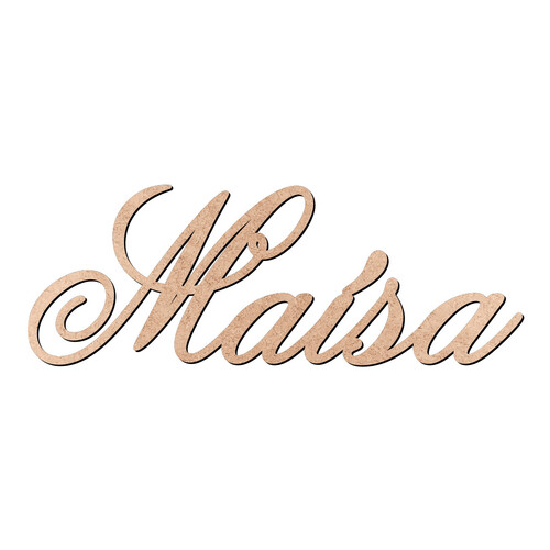Recorte Maísa Old Script / MDF 3mm