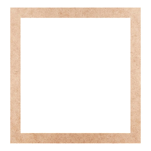 Recorte Moldura Ret 26 x 25 cm Borda 2 cm / MDF 3mm