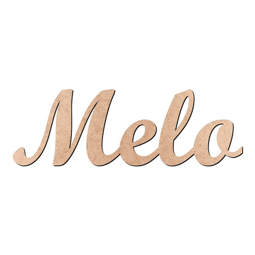 Recorte Melo Script Mt Std / MDF 3mm