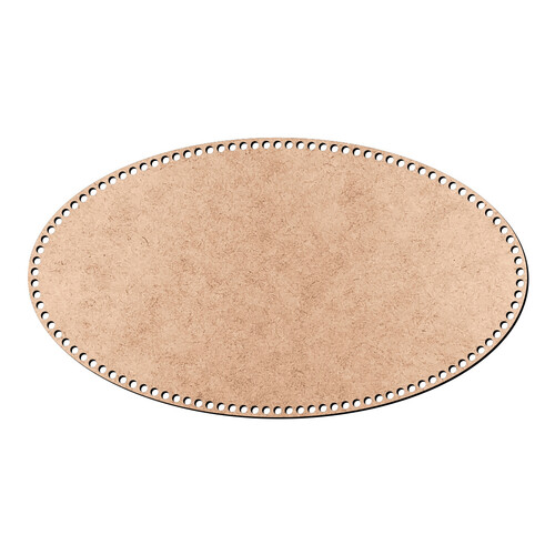 Recorte Base Oval Cesto Fio Malha 28 x 50 cm / MDF 3mm