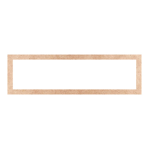 Recorte Moldura Ret 15 x 50 cm Borda 2 cm / MDF 3mm