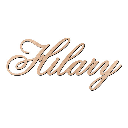 Recorte Hilary Old Script / MDF 3mm
