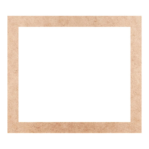Recorte Moldura Ret 21 x 24 cm Borda 2 cm / MDF 3mm