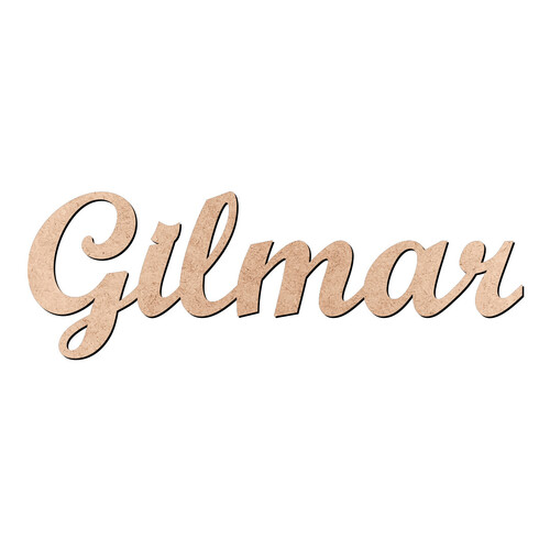 Recorte Gilmar Script Mt Std / MDF 3mm