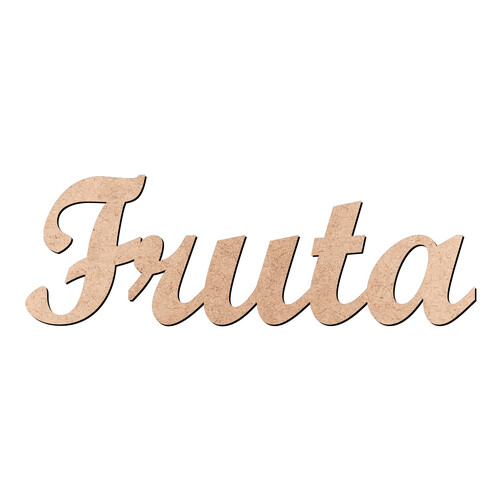 Recorte Fruta Script Mt Std / MDF 3mm