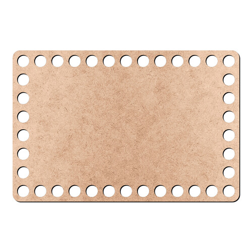 Recorte Base Ret Cesto Fio Malha 10 x 15 cm / MDF 3mm