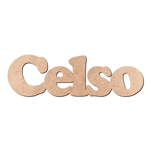 Recorte Celso Cooper Black / MDF 3mm