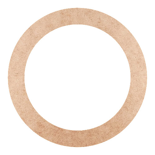 Recorte Moldura Circular 25 cm Borda 3 cm / MDF 3mm