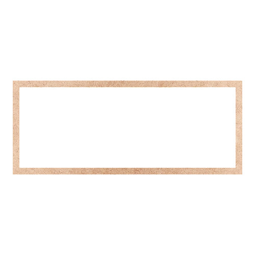 Recorte Moldura Ret 27 x 66 cm Borda 2 cm / MDF 3mm