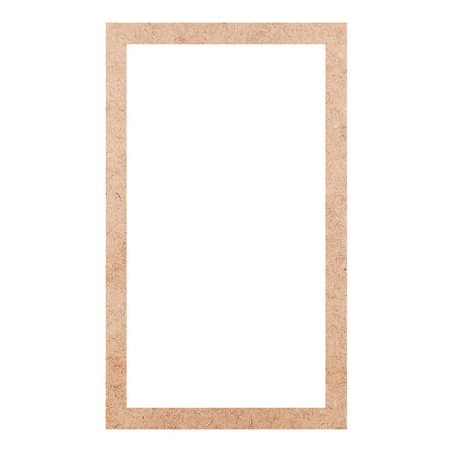 Recorte Moldura Ret 37 x 22 cm Borda 2 cm / MDF 3mm