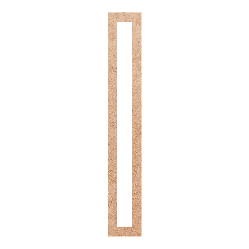 Recorte Moldura Ret 46 x 7 cm Borda 2 cm / MDF 3mm